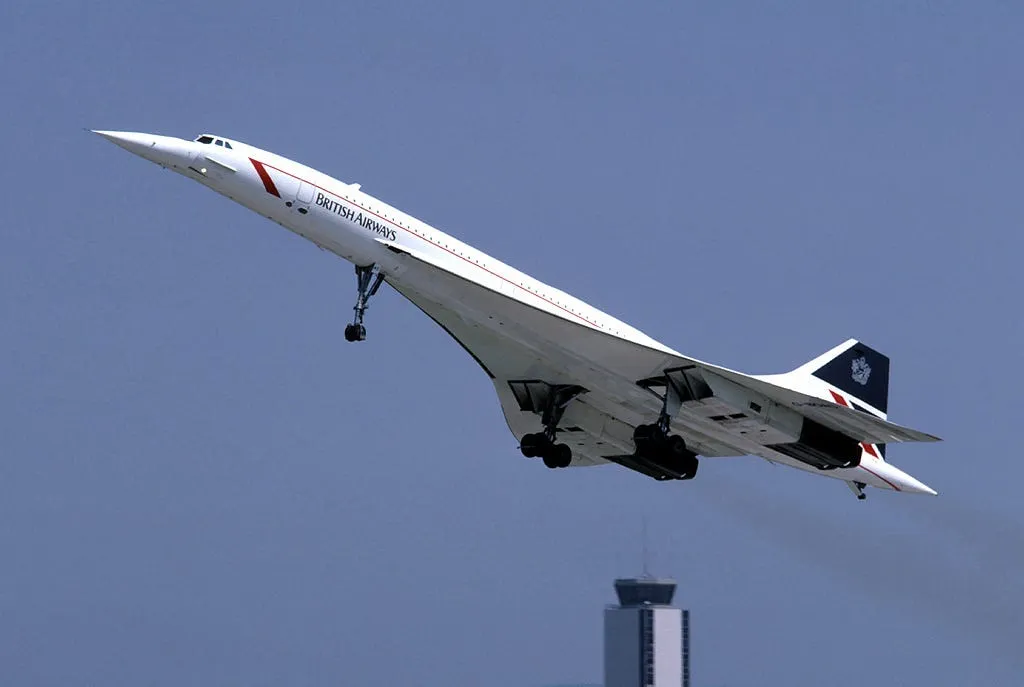 Avión Concorde en vuelo