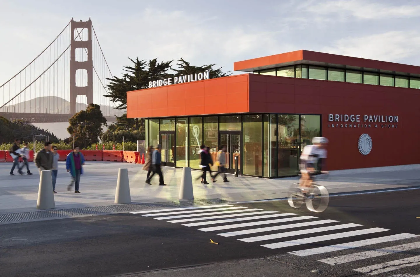 Edificio de visitantes prefabricado del Puente Golden Gate, proyecto de construcción modulada