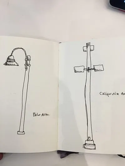 Luces de plataforma de estación del Caltrain 6
