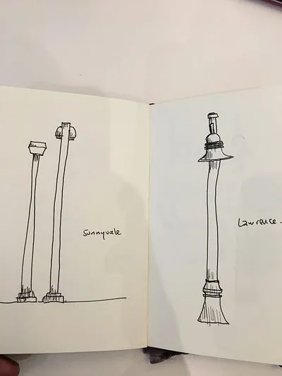 Luces de plataforma de estación del Caltrain 8