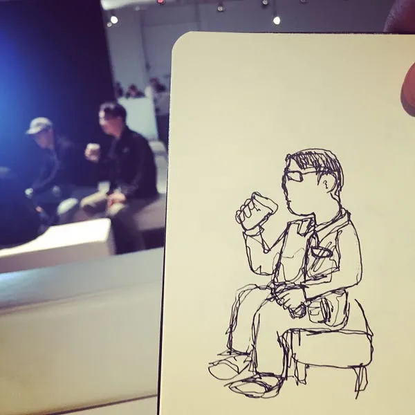 Dibujo de línea continua durante la WWDC 1