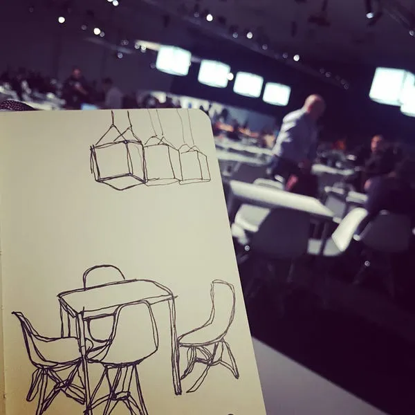 Dibujo de línea continua durante la WWDC 2