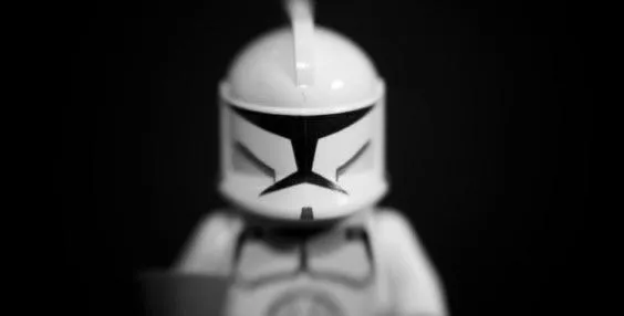 Retrato de un Lego Clone Trooper, fotografía de José Betancur