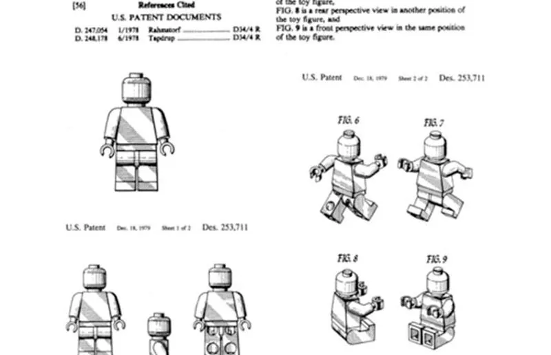 Documento original de la patente de LEGO de 1979